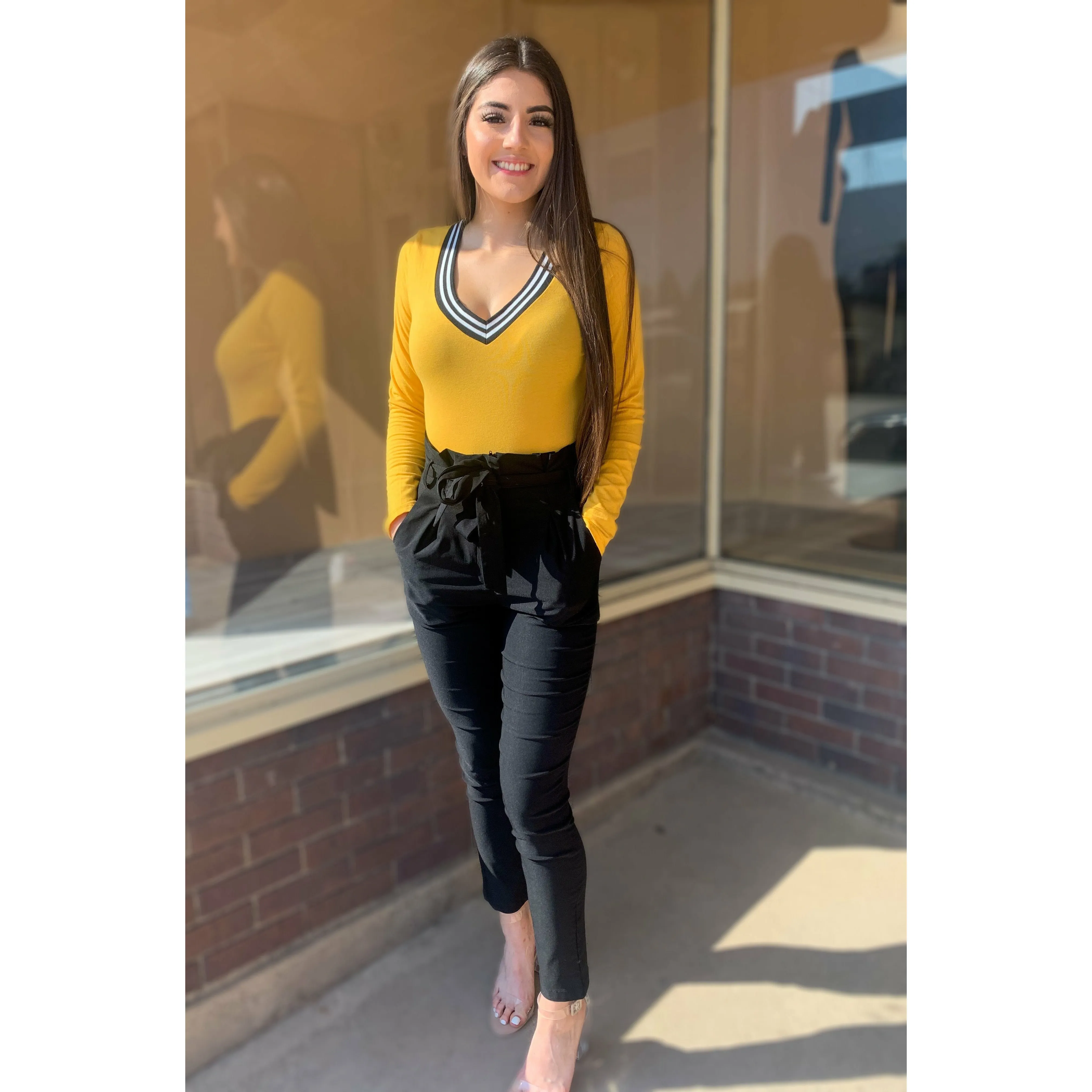 Alice V-Neck Long Sleeve Bodysuit