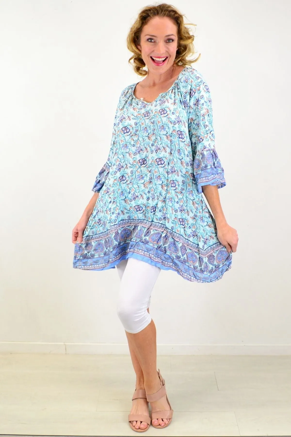 Bell Bird Light & Pretty Tunic Top