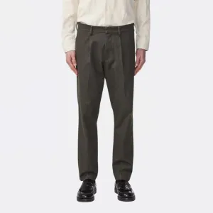 Bill 1067 Tapered Leg Melange Regular Fit Trouser (Dark Army)