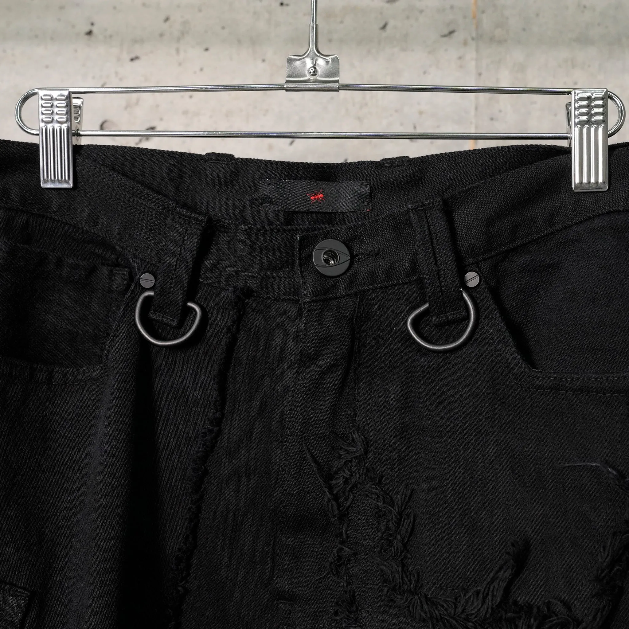BOOTCUT SCRAP DENIM BLACK / BLACK