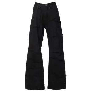 BOOTCUT SCRAP DENIM BLACK / BLACK