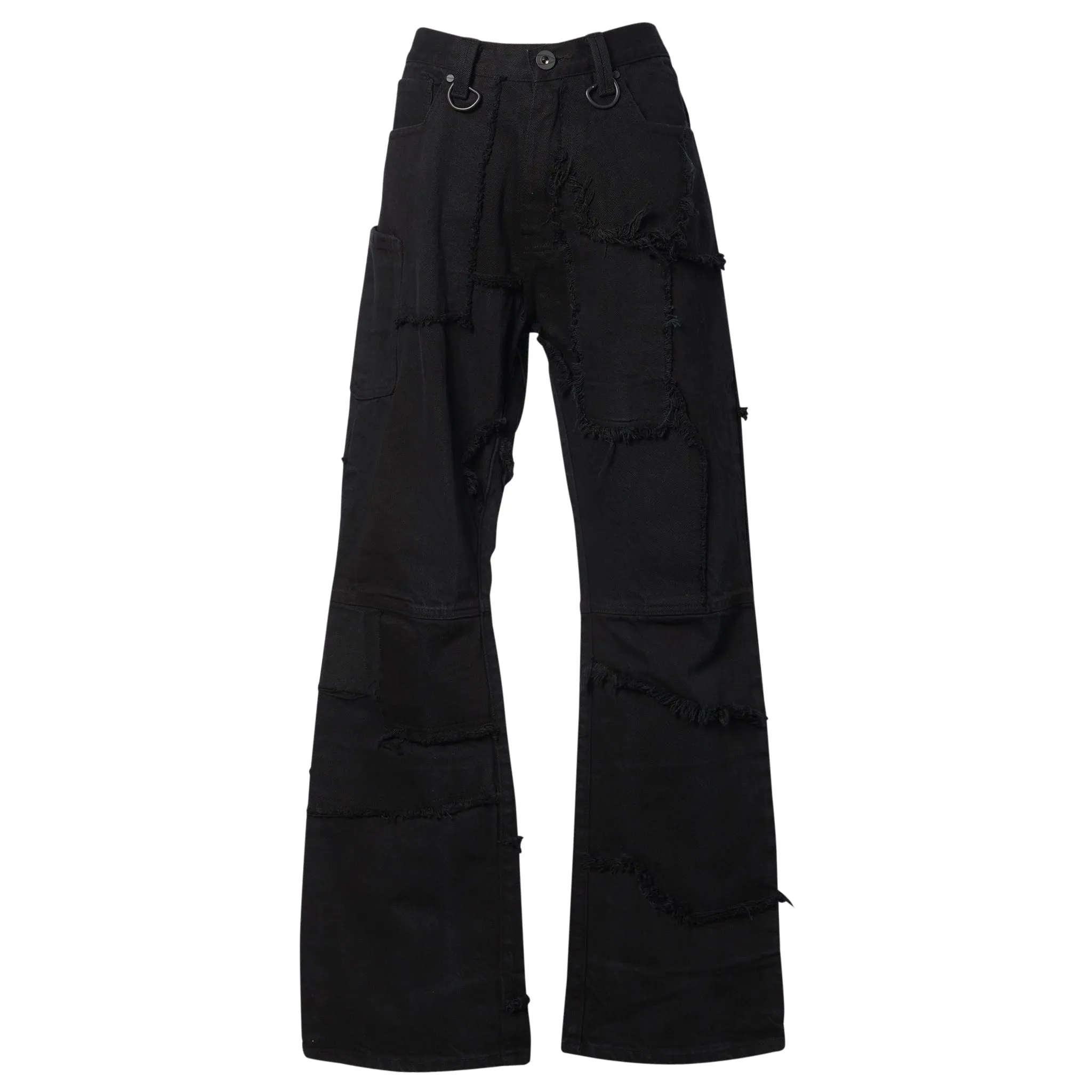 BOOTCUT SCRAP DENIM BLACK / BLACK