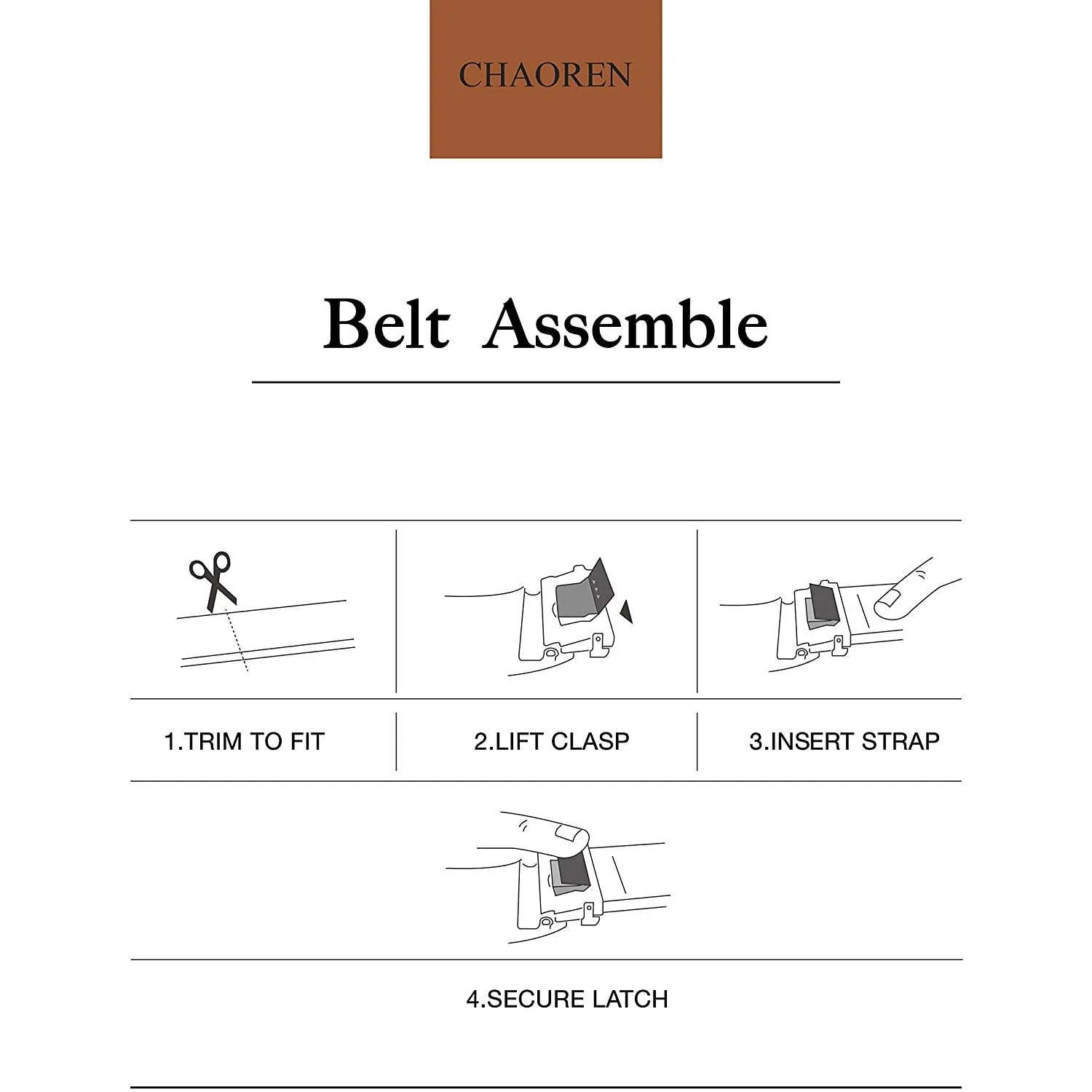 Chaoren Leather Ratchet Dress  Belt | with Automatic Slide | Modern Y-type Buckle - Suit Belt