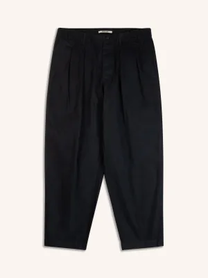Clyde Pant In Navy Cotton Twill