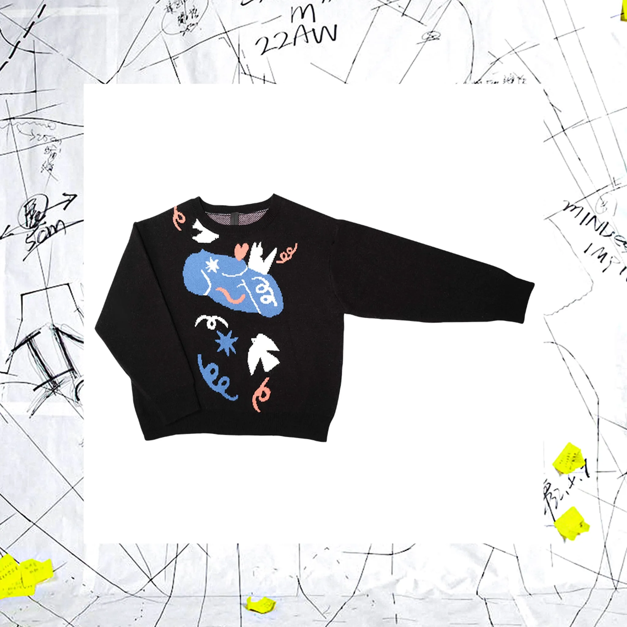 Cross Over Sweater - Fantasy