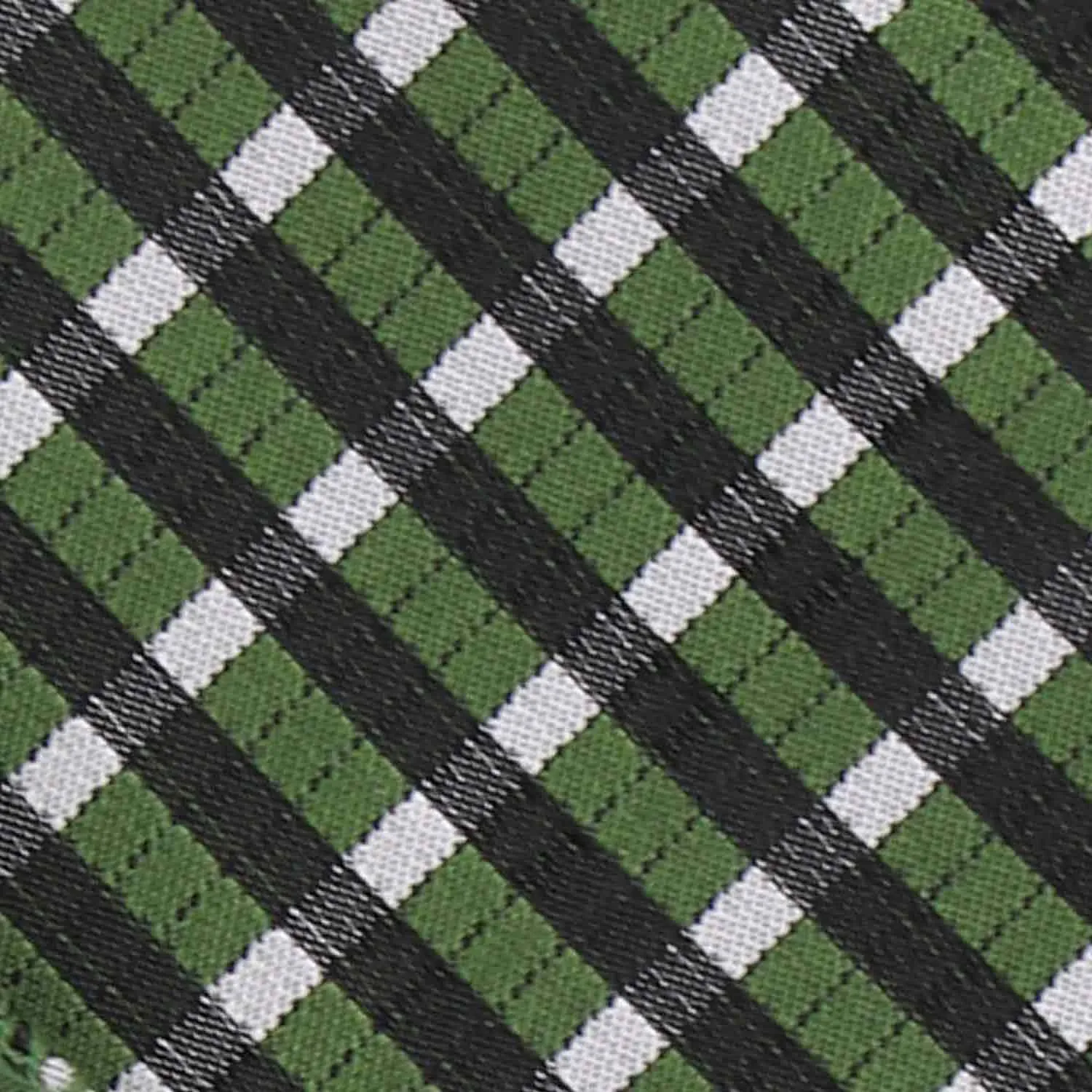 Dark Green George Plaid Necktie