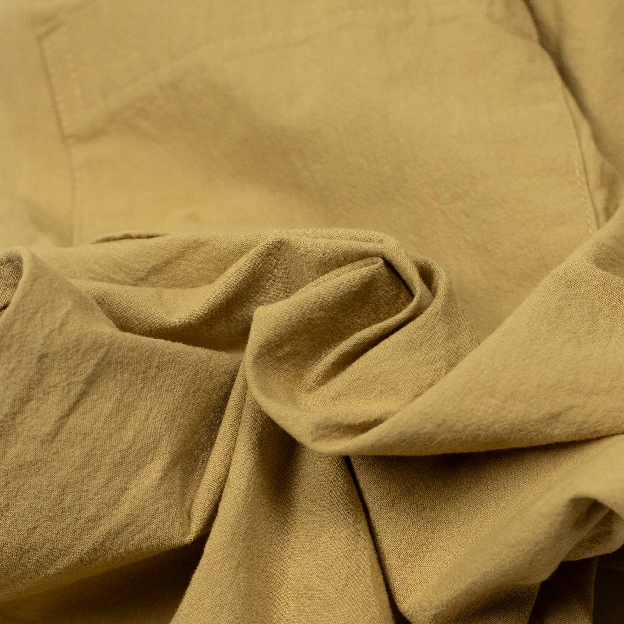 Easy pants in beige cotton oxford