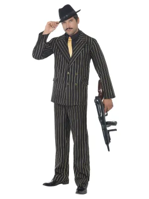 Gold Pinstripe Gangster Costume