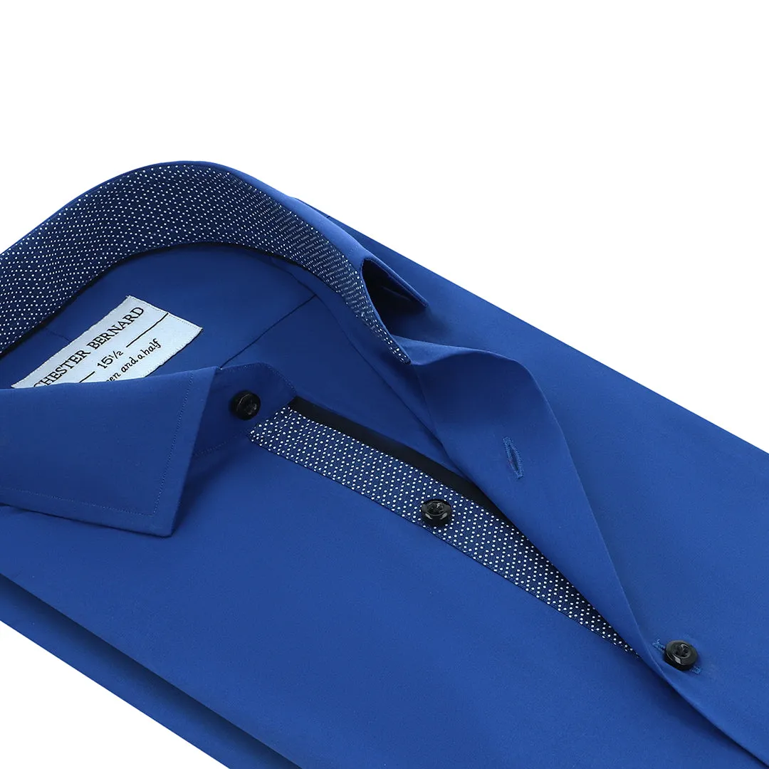Ing Blue With White Dots Inlay Black Piping OL-49
