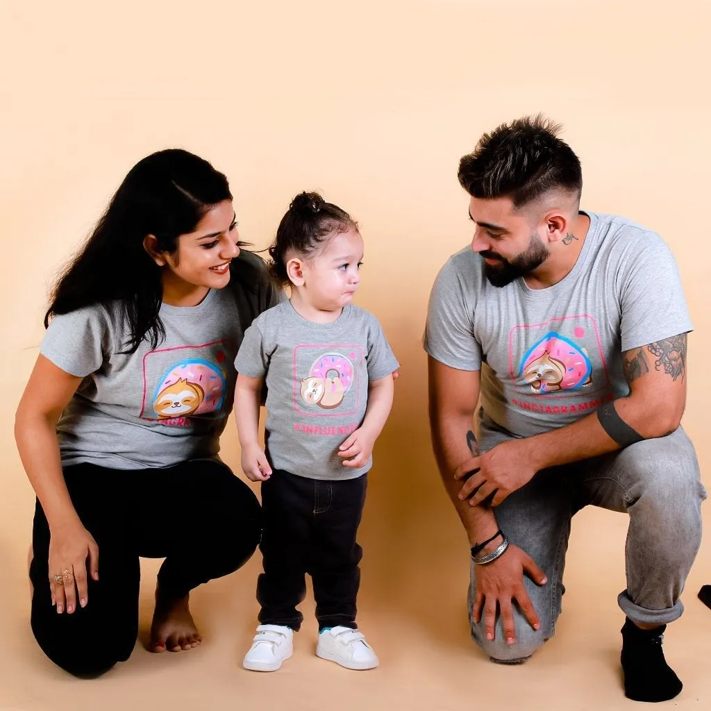 Insta Parents Matching Family Twinning T Shirt- Combo of 2