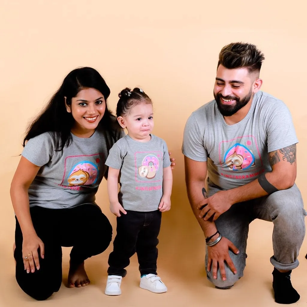 Insta Parents Matching Family Twinning T Shirt- Combo of 2