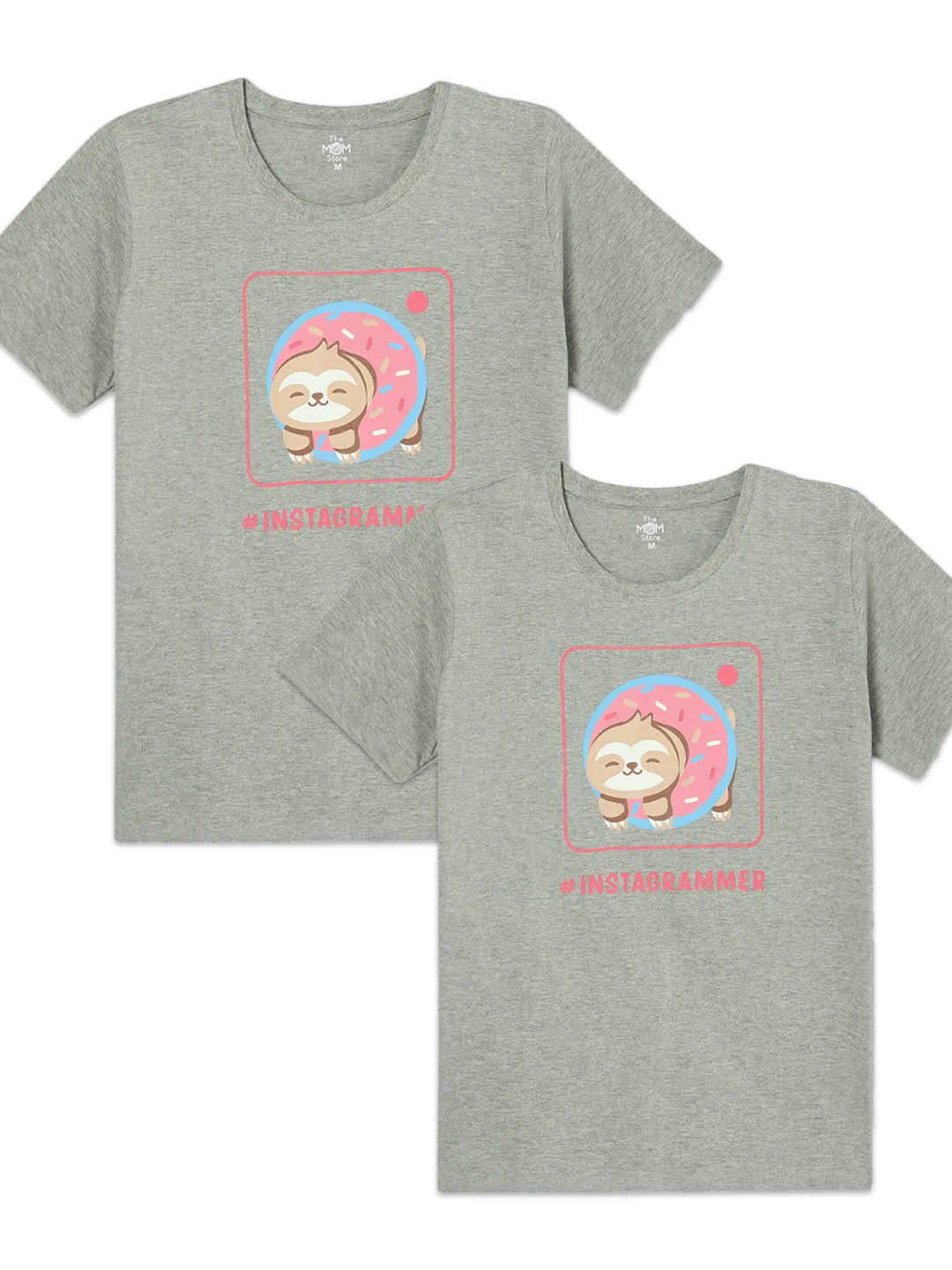 Insta Parents Matching Family Twinning T Shirt- Combo of 2