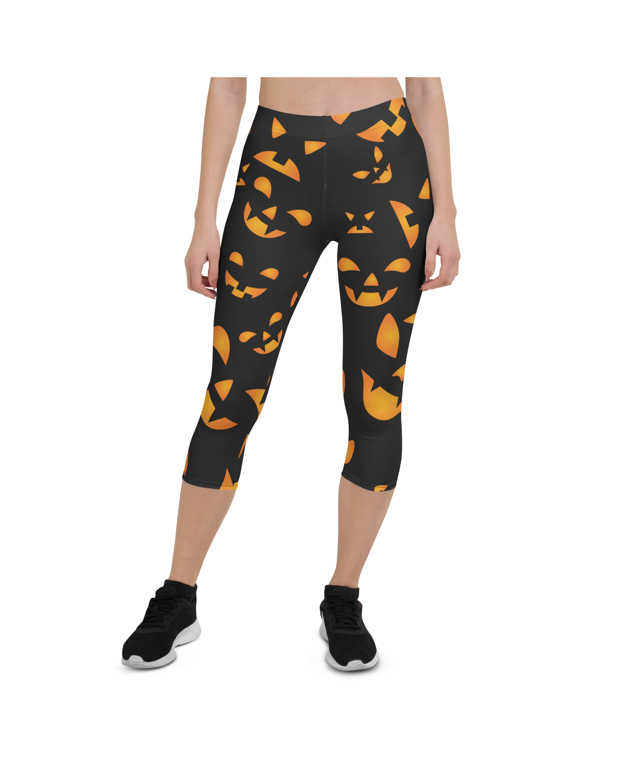Jack-O-Lantern Halloween Capris