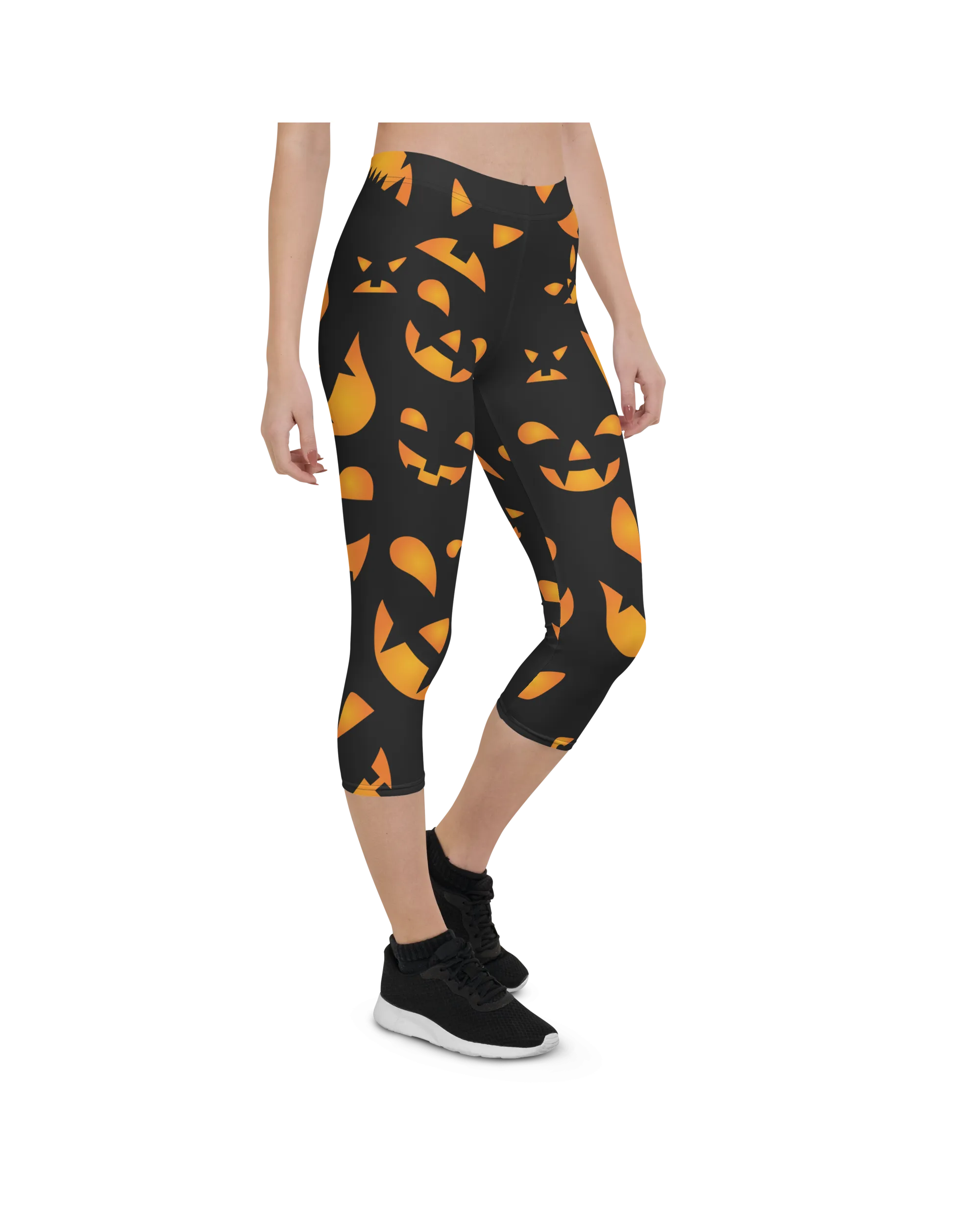 Jack-O-Lantern Halloween Capris