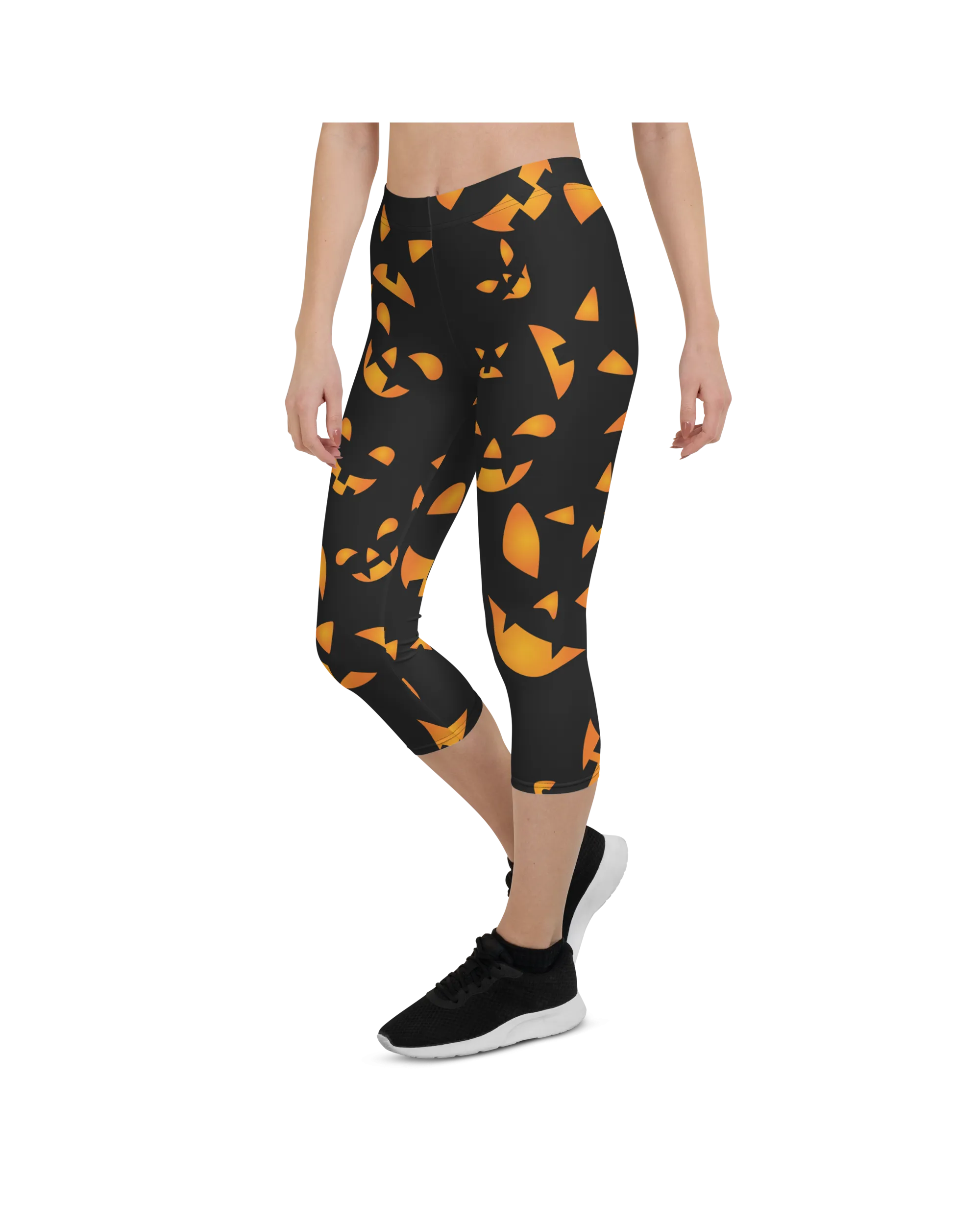 Jack-O-Lantern Halloween Capris
