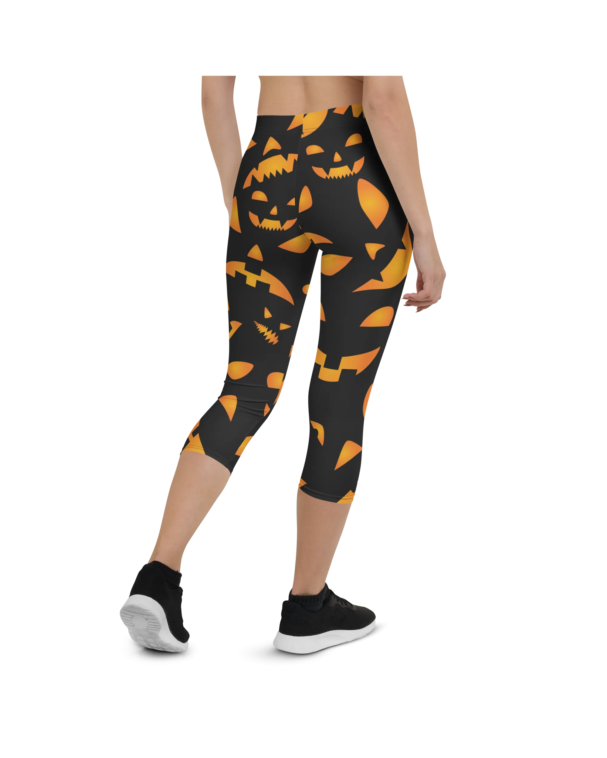 Jack-O-Lantern Halloween Capris