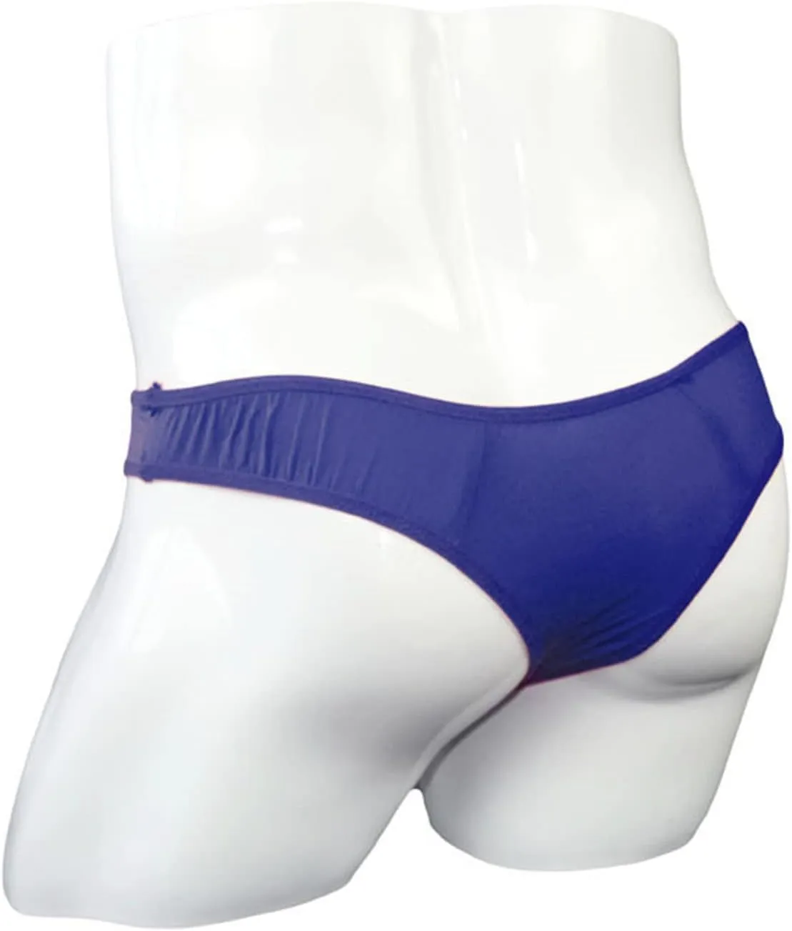 JEsilunmaMY Briefs Underwear for Men Low Rise Ice Silk Open Pouch Thong Bikini See Through Sexy Panties Underpants Swimwear