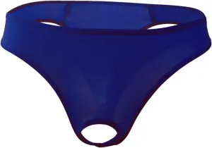JEsilunmaMY Briefs Underwear for Men Low Rise Ice Silk Open Pouch Thong Bikini See Through Sexy Panties Underpants Swimwear