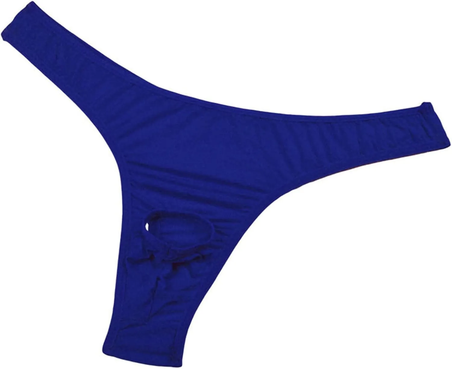 JEsilunmaMY Briefs Underwear for Men Low Rise Ice Silk Open Pouch Thong Bikini See Through Sexy Panties Underpants Swimwear