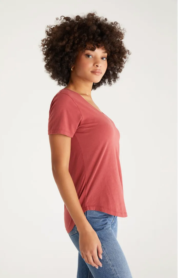 Kasey Modal Tee - Rouge