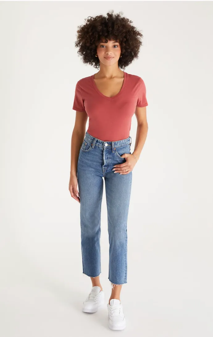 Kasey Modal Tee - Rouge