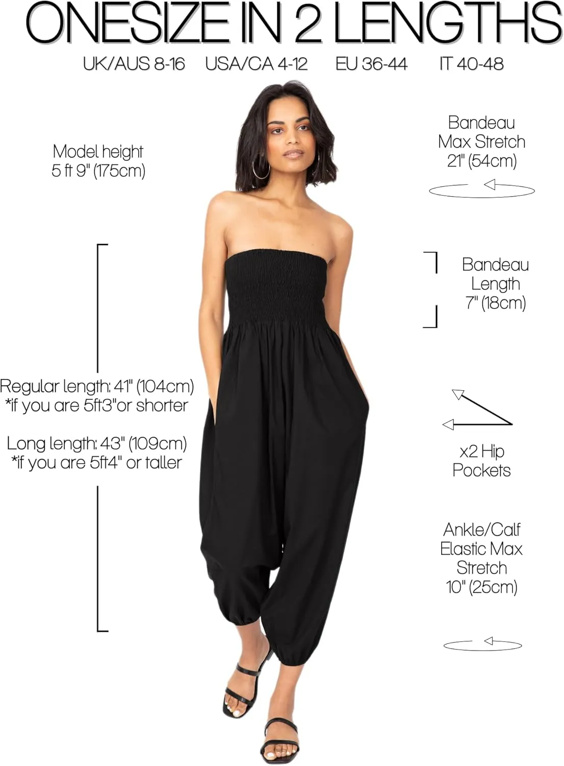 likemary Harem Pants Women Jumpsuits  Romper Pulls Down into Boho Cotton Pants  Petite Capri 2-in-1 Jumper with Pockets