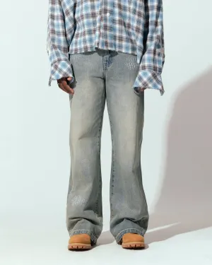 Loiter 444 Bootcut Jeans Washed Blue