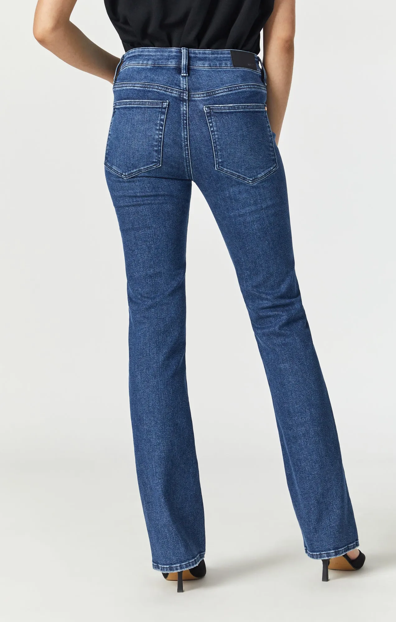 MARIA FLARE JEANS IN MID FLEX BLUE
