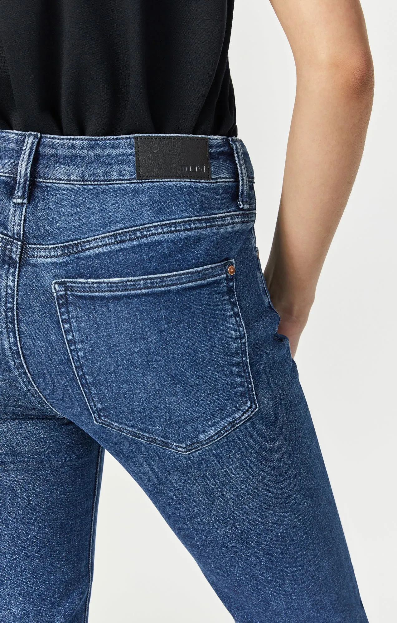 MARIA FLARE JEANS IN MID FLEX BLUE