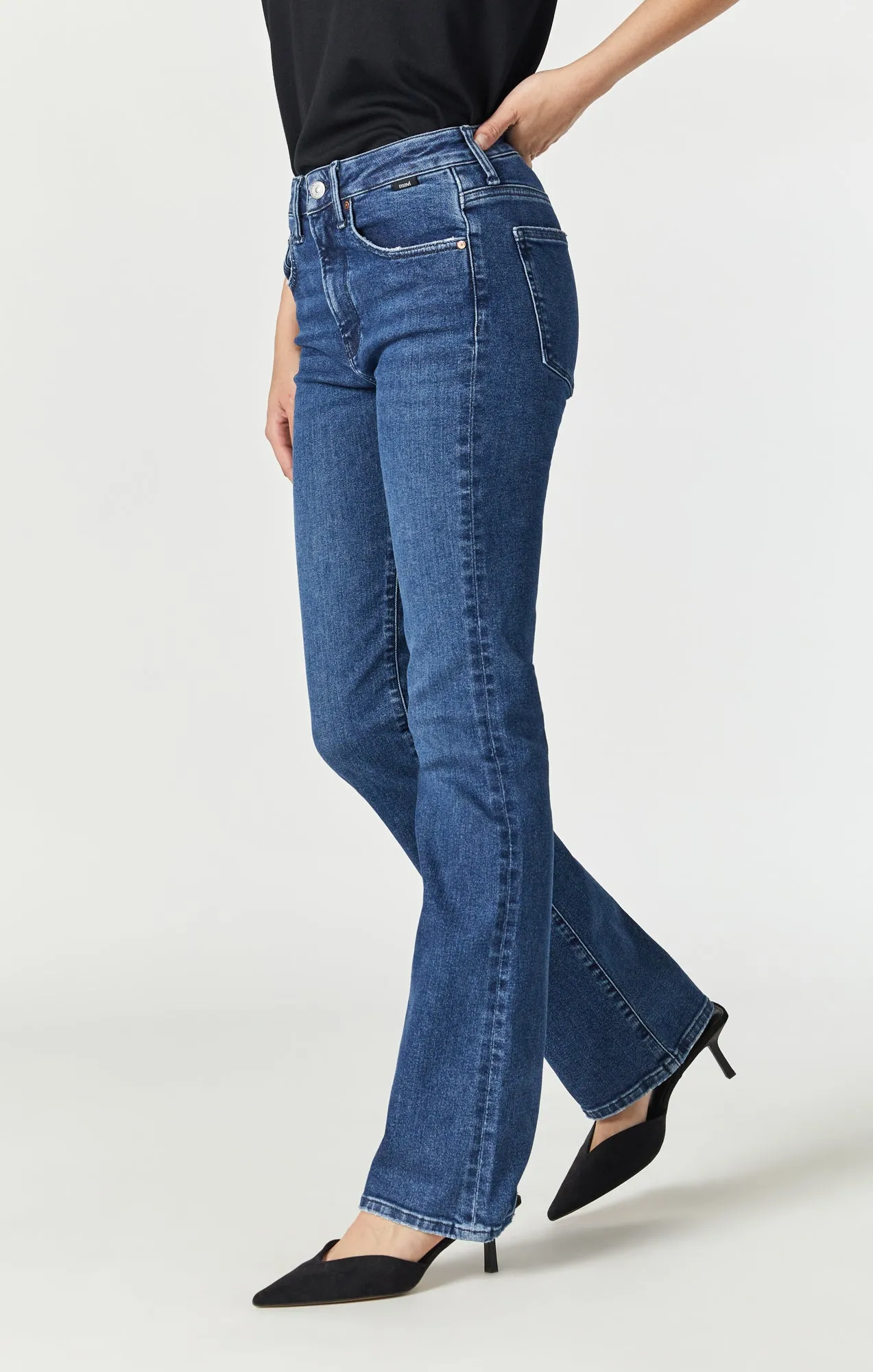 MARIA FLARE JEANS IN MID FLEX BLUE