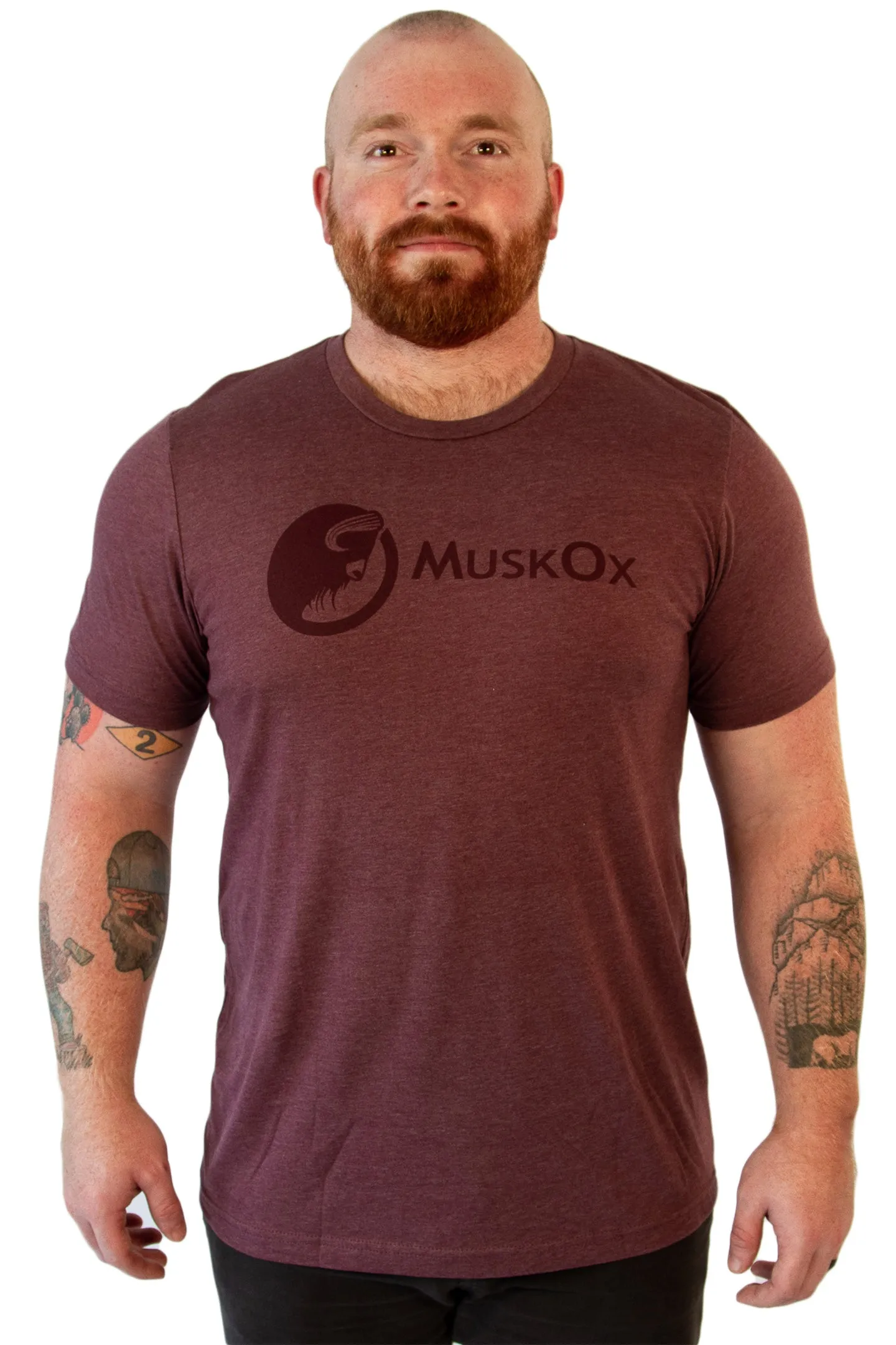 Maroon MuskOx Logo Tee