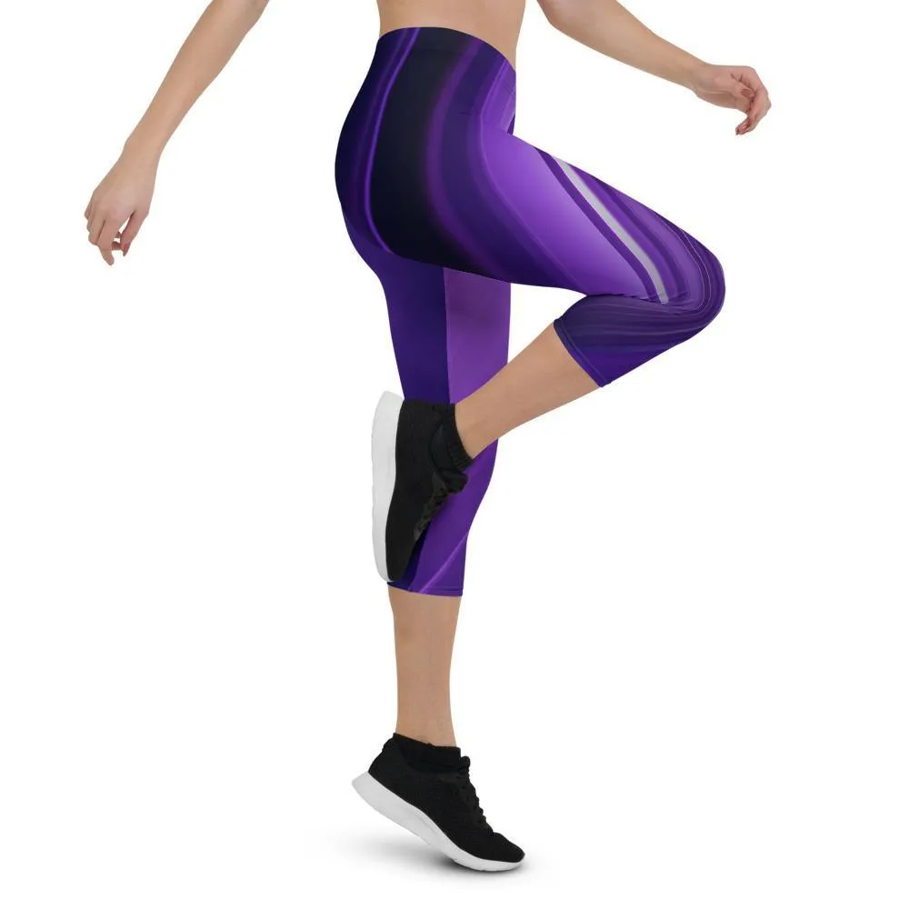Mauve Low Waist Capri