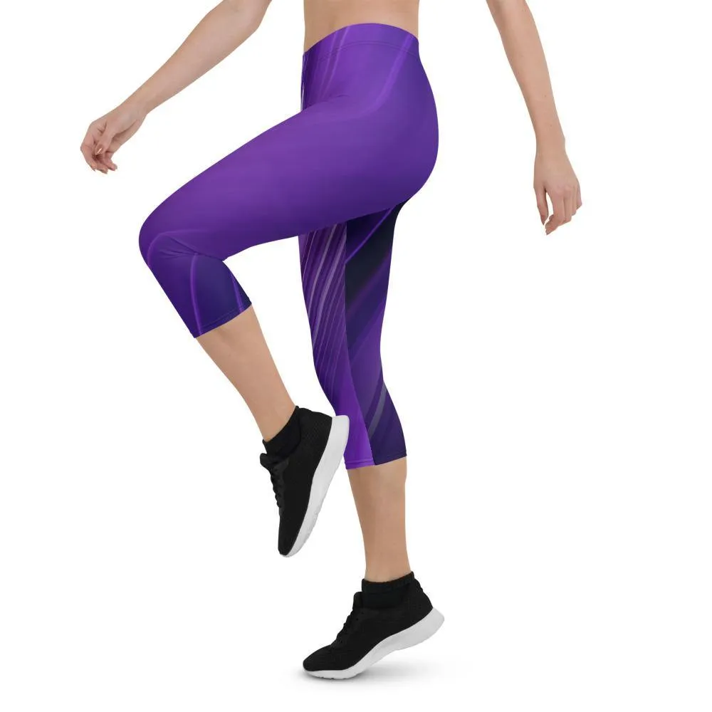 Mauve Low Waist Capri