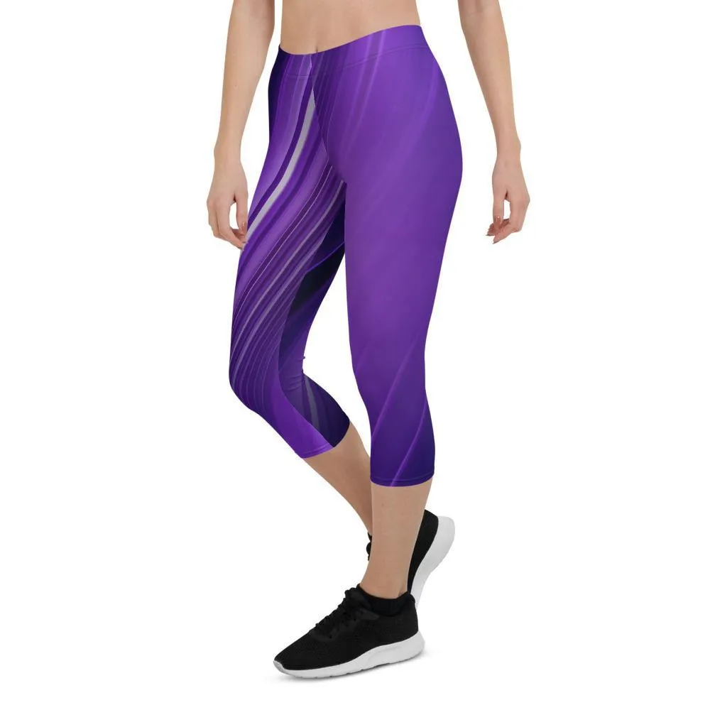 Mauve Low Waist Capri
