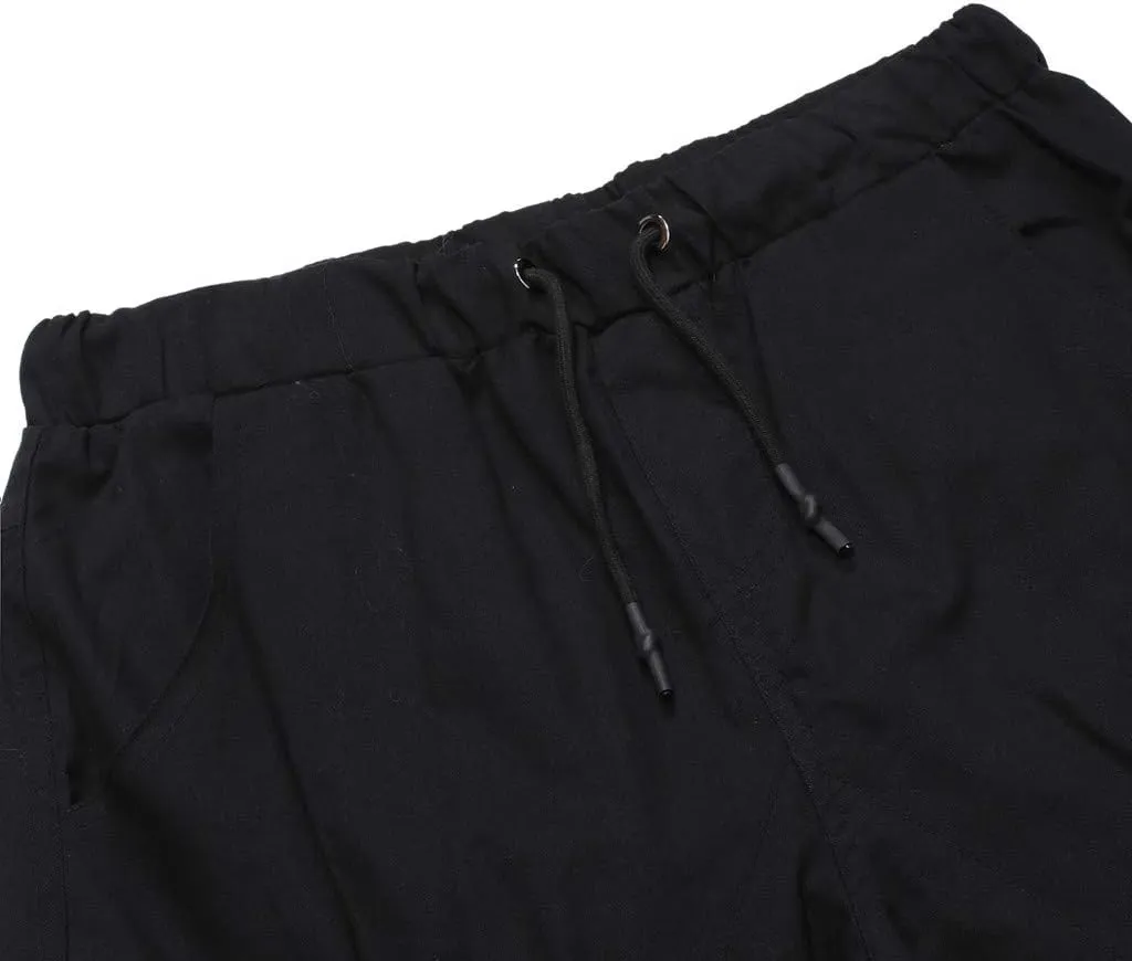Mens Cargo Sweatpants Joggers Slim Fit Elastic Waist Athletic Pants with Pockets Workout Drawstring Trousers