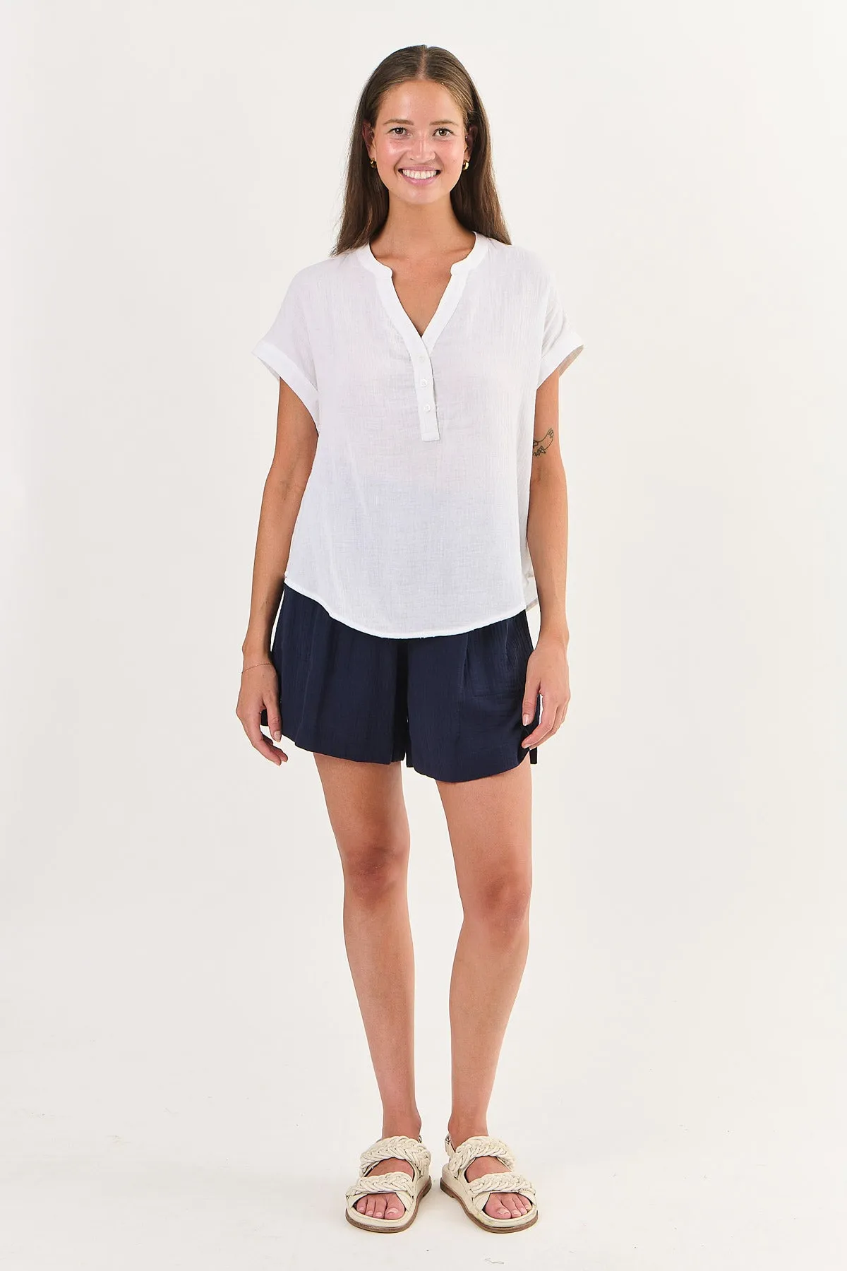 NAM46 Cotton Top in White