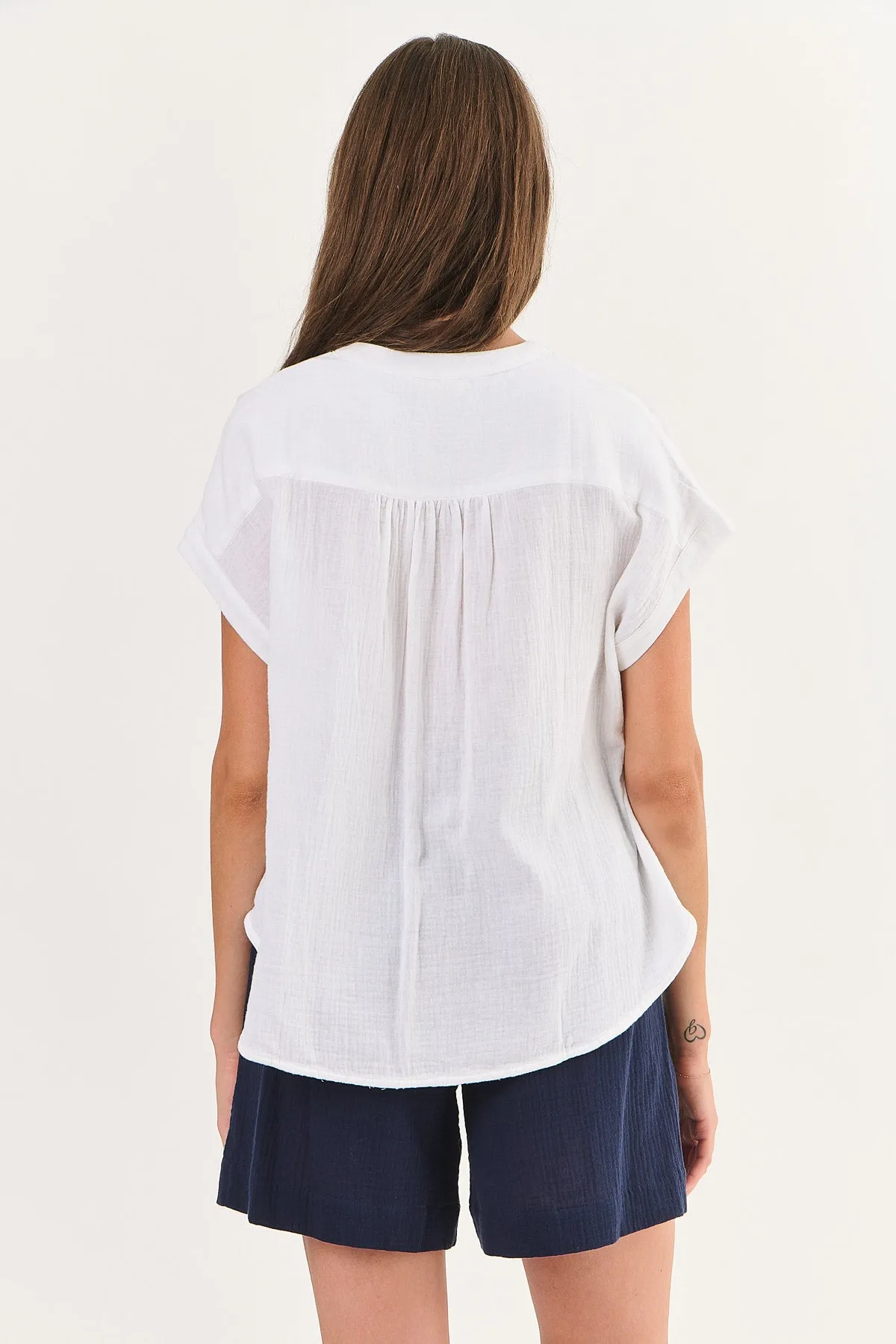 NAM46 Cotton Top in White