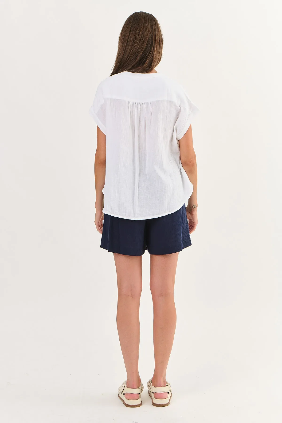 NAM46 Cotton Top in White