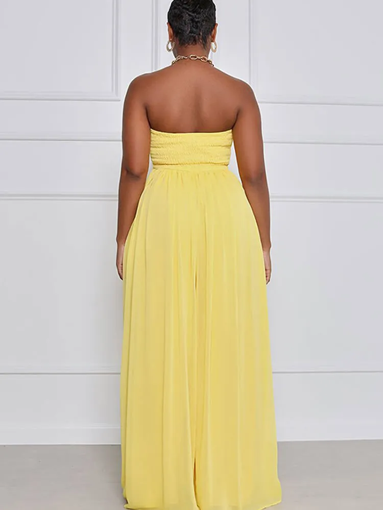 Off Shoulder Flare Bottom Jumpsuits