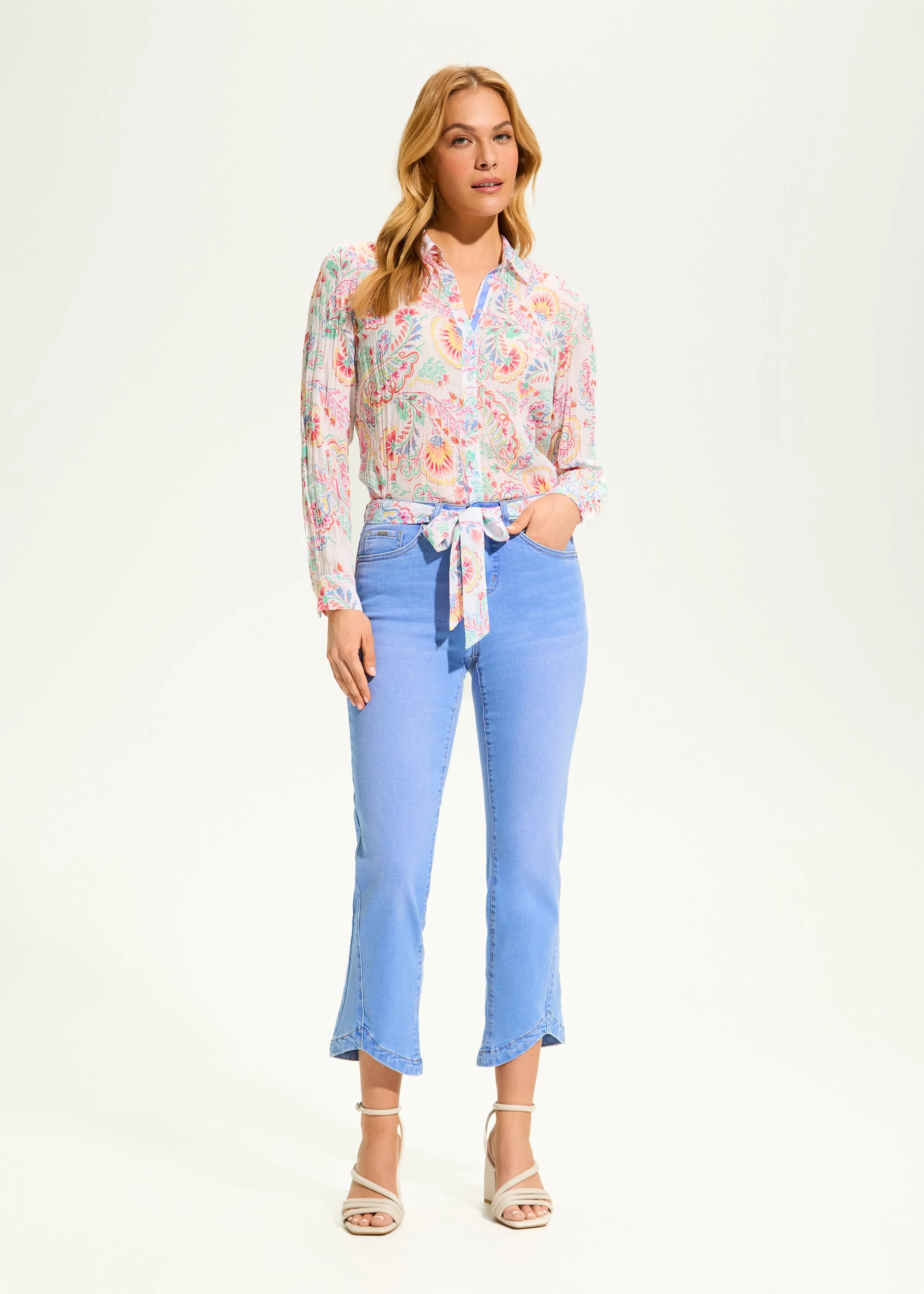 Olivia Boot Ankle Denim, Light Blue