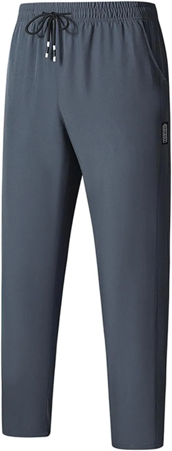 Pants Men Women,Unisex Quick Dry Stretch Joggers Pants Soft Lightweight Hiking Trousers for Running Workout Casual