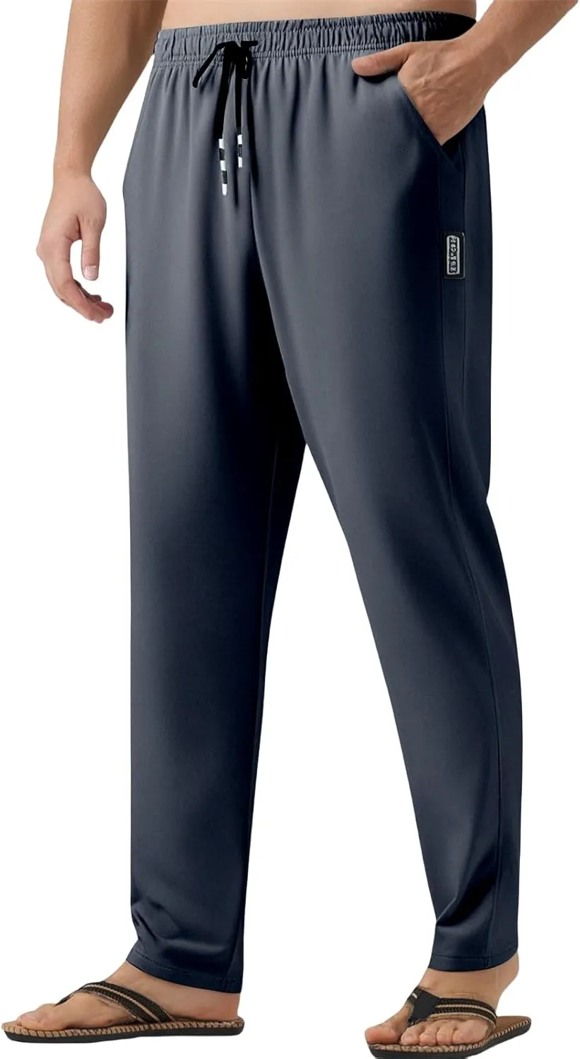Pants Men Women,Unisex Quick Dry Stretch Joggers Pants Soft Lightweight Hiking Trousers for Running Workout Casual