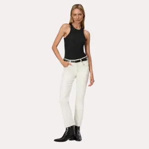 Peyton Mid-Rise Ankle Bootcut (Ecru)