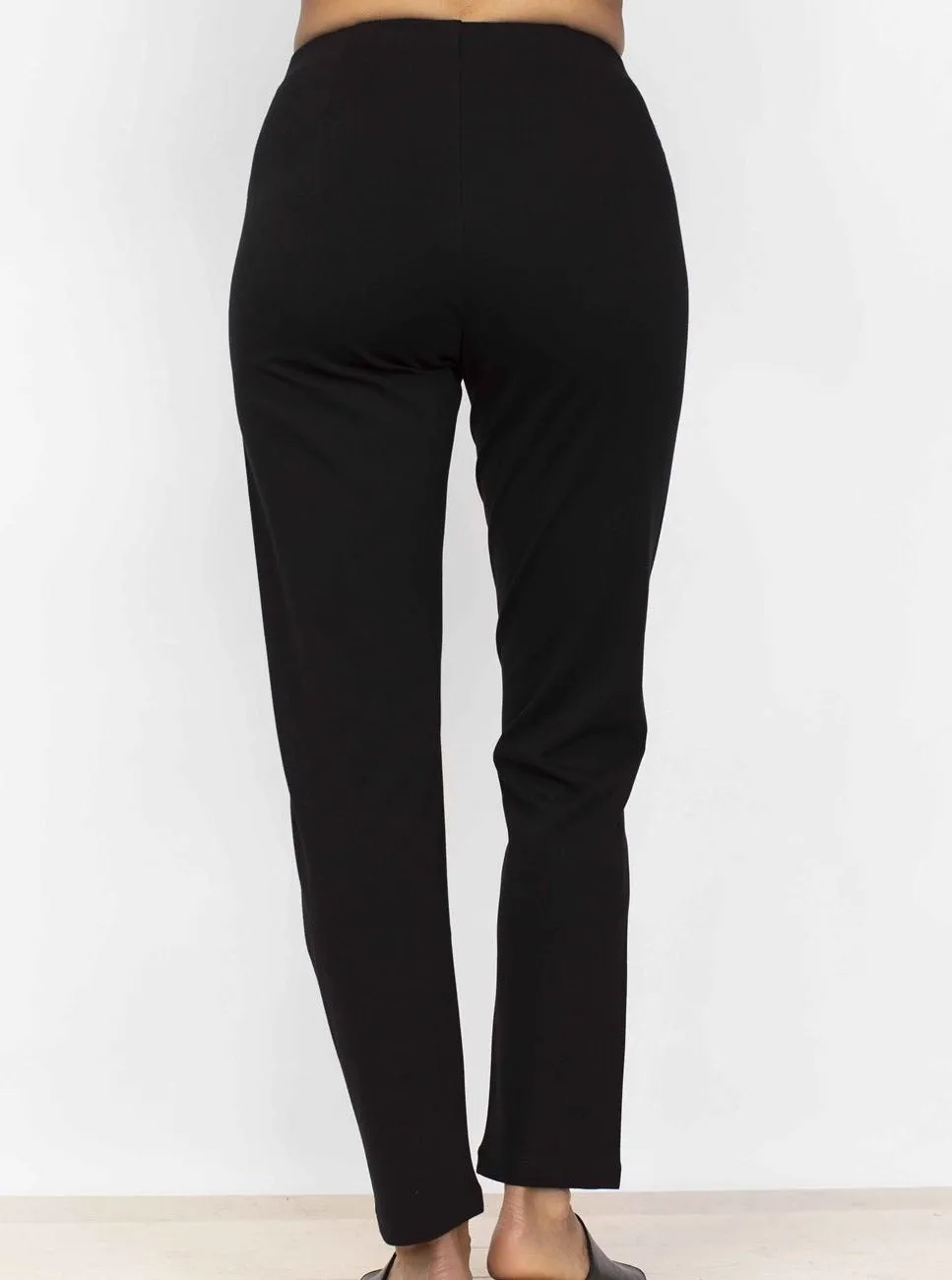 Ponte Tapered Pant [Black-10671]