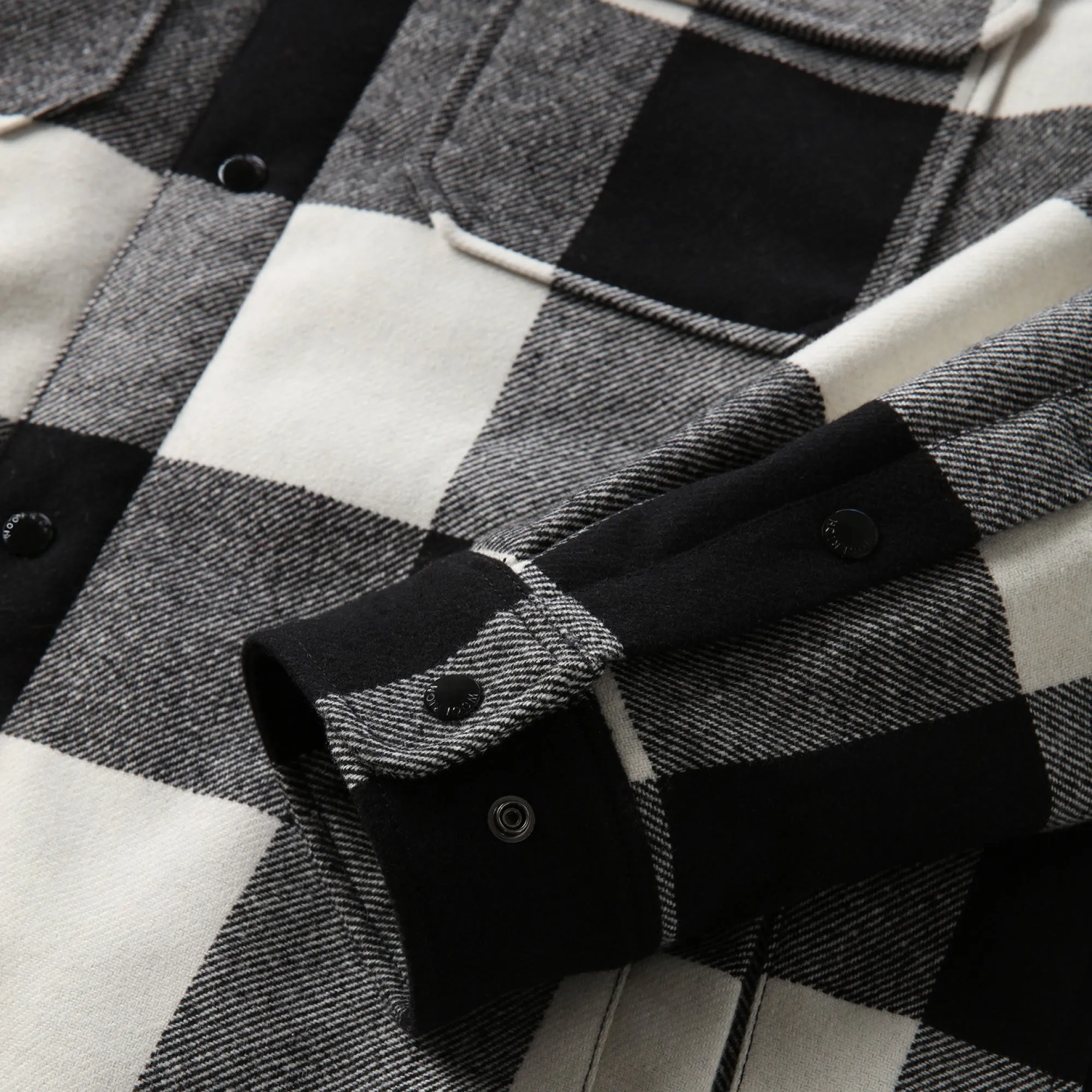 Quilted Alaskan Check Overshirt 'White Buffalo'