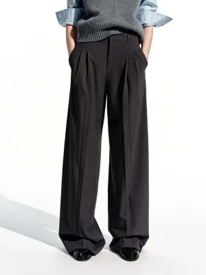 Relaxed Wide Leg Trousers