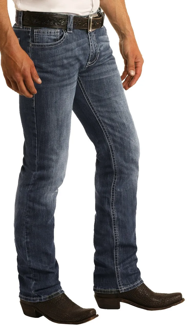 Rock & Roll Men's Reflex Revolver Bootcut Denim