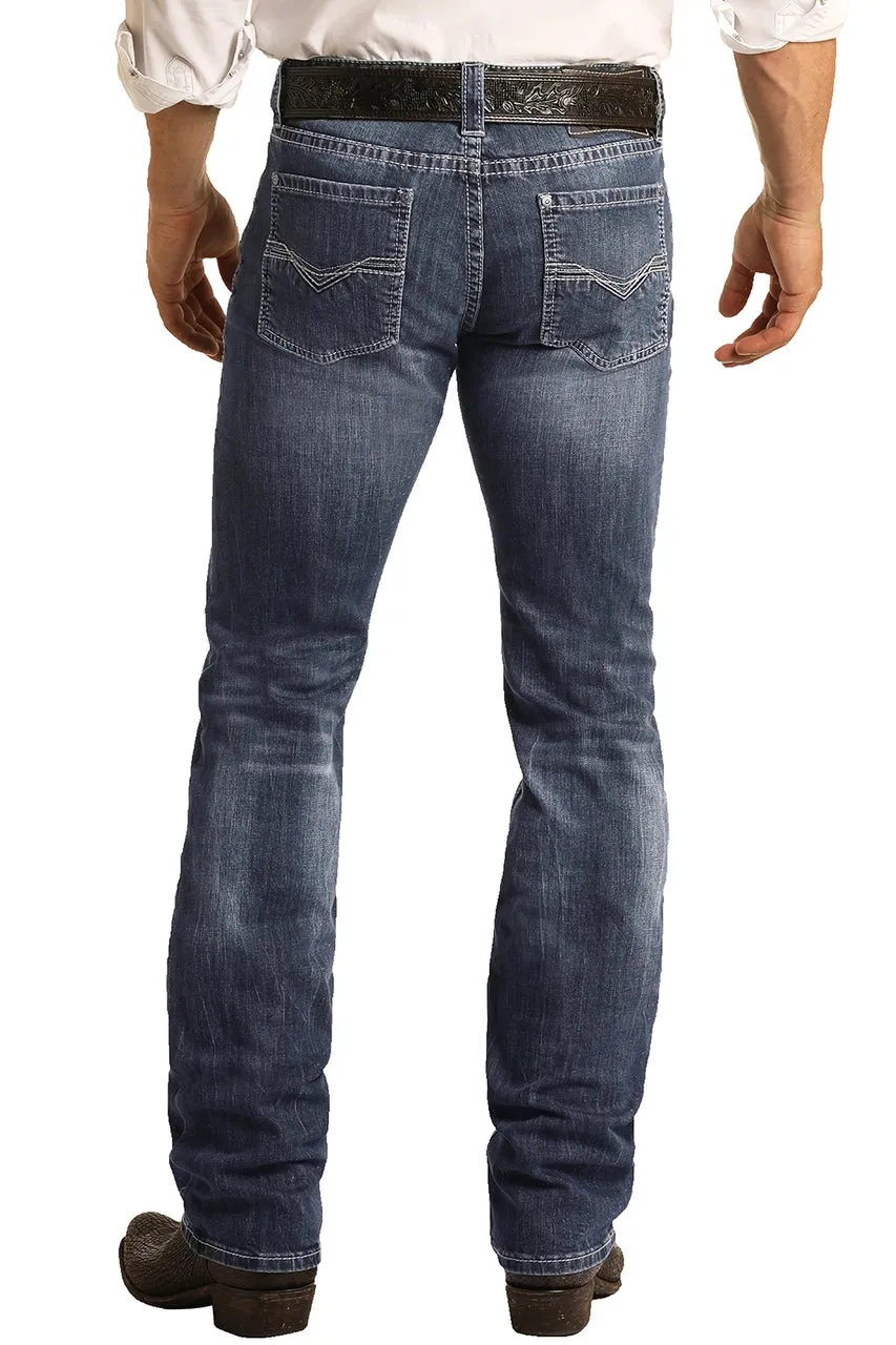 Rock & Roll Men's Reflex Revolver Bootcut Denim