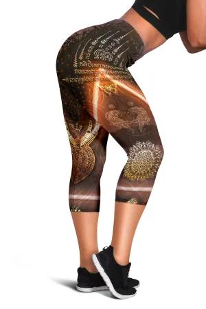 Sak yant || women Capris || by Cosmic Shiva