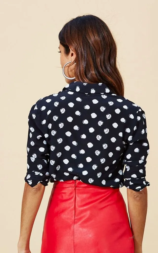 San Diego Shirt In Painted Dot
